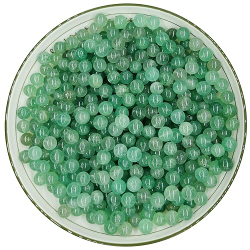 WHNKFB 4 mm, 100 Stück natürliche, ungefärbte grüne Erdbeerquarz-Perlen, erdige grüne Einschlüsse, lose Edelsteine für Schmuckherstellung, Bastelarbeiten, spirituelle Harmonie, Kristallperlen mit WHNKFB 4 mm, 100 Stück natürliche, ungefärbte grüne Erdbeerquarz-Perlen, erdige grüne Einschlüsse, lose Edelsteine für Schmuckherstellung, Bastelarbeiten, spirituelle Harmonie, Kristallperlen mit von WHNKFB