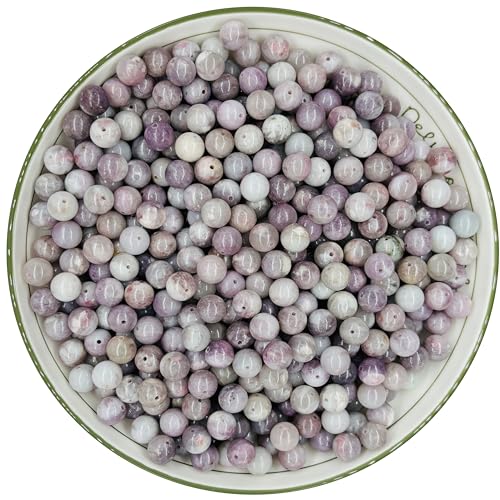 WHNKFB 6 mm, 100 Stück natürliche, ungefärbte Wassermelonen-Turmalin-Perlen, rosa-grüne Edelsteine, lose Perlen für künstlerische Schmuckherstellung, Bastelarbeiten, Großbedarf mit elastischer Kordel WHNKFB 6 mm, 100 Stück natürliche, ungefärbte Wassermelonen-Turmalin-Perlen, rosa-grüne Edelsteine, lose Perlen für künstlerische Schmuckherstellung, Bastelarbeiten, Großbedarf mit elastischer Kordel von WHNKFB