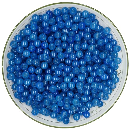WHNKFB 6 mm, 100 Stück natürliche, ungefärbte blaue Achat-Perlen, gebänderte lose Edelsteine für Schmuckherstellung, Bastelarbeiten, spirituelle Harmonie, Kristallperlen mit elastischer Schnur (blauer WHNKFB 6 mm, 100 Stück natürliche, ungefärbte blaue Achat-Perlen, gebänderte lose Edelsteine für Schmuckherstellung, Bastelarbeiten, spirituelle Harmonie, Kristallperlen mit elastischer Schnur (blauer von WHNKFB