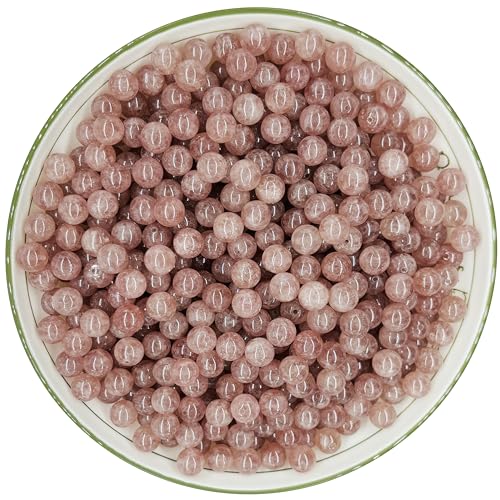 WHNKFB 8 mm, 50 Stück natürliche, ungefärbte Erdbeerquarz-Perlen, funkelnde rote Einschlüsse, lose Edelsteine für Schmuckherstellung, DIY, Handwerk, spirituelle Harmonie, Kristallperlen mit WHNKFB 8 mm, 50 Stück natürliche, ungefärbte Erdbeerquarz-Perlen, funkelnde rote Einschlüsse, lose Edelsteine für Schmuckherstellung, DIY, Handwerk, spirituelle Harmonie, Kristallperlen mit von WHNKFB