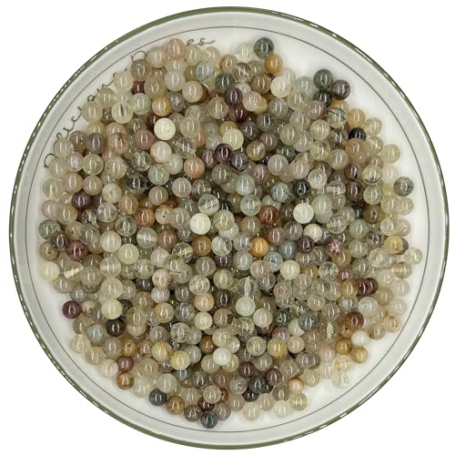 WHNKFB 8 mm, natürliche, ungefärbte, mehrfarbige Rutilquarz-Perlen, Regenbogenhaar, lose Edelsteine für Schmuckherstellung, Bastelarbeiten, spirituelle Harmonie, Kristallperlen mit elastischer Kordel WHNKFB 8 mm, natürliche, ungefärbte, mehrfarbige Rutilquarz-Perlen, Regenbogenhaar, lose Edelsteine für Schmuckherstellung, Bastelarbeiten, spirituelle Harmonie, Kristallperlen mit elastischer Kordel von WHNKFB