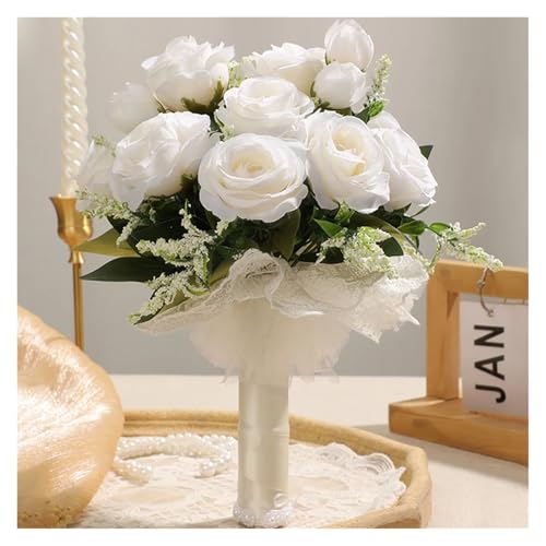 1PC Hochzeit Braut Brautjungfer Hält Blume Weizen und Grünes Blatt Simulation Hochzeit Bouquets Valentinstag Hochzeit Bankett Bri(Calipers Cover) von WHSDCZ