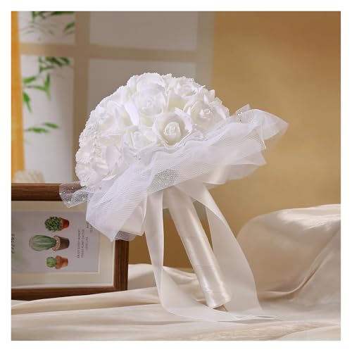 1pc Bouquet von künstlichen Handsträußen, Liebe, schönes kreatives Perlendesign, geeignet for die Hochzeit von Braut und Bräutigam, Weddin von WHSDCZ
