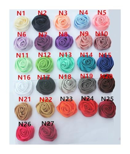 8,6 Zoll handgefertigter Brautstrauß aus cremefarbenen Rosen und Satinrosen mit Perlenanhänger for Braut, Brautjungfern, Hochzeit, Quinceanera-Dekorationen(Customization) von WHSDCZ