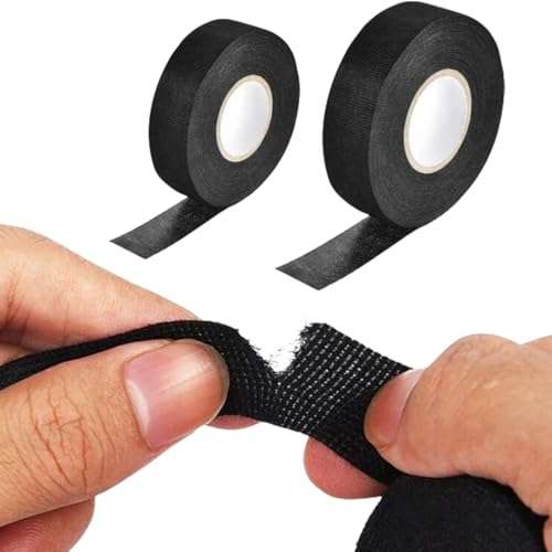 WHYCNJL 2 Stück Gewebeband 1pc 19mm x 15m und 1pc 15mm×15m Klebeband Kabelbaum Gewebeband Panzerklebeband Kabelbäume Elektriker Band, Auto Kabelbaum Filzband für Kabelbäume Elektrisches Klebeband WHYCNJL 2 Stück Gewebeband 1pc 19mm x 15m und 1pc 15mm×15m Klebeband Kabelbaum Gewebeband Panzerklebeband Kabelbäume Elektriker Band, Auto Kabelbaum Filzband für Kabelbäume Elektrisches Klebeband von WHYCNJL