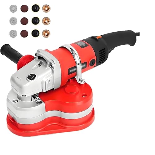 WIANQIAN Betonschleifer-Set, Tragbarer Dreikopf-Wand- Und Bodenschleifer, Elektrische Diamantpoliermaschine, 6 Einstellbare Geschwindigkeiten, DREI-Achsen-Struktur Machine WIANQIAN Betonschleifer-Set, Tragbarer Dreikopf-Wand- Und Bodenschleifer, Elektrische Diamantpoliermaschine, 6 Einstellbare Geschwindigkeiten, DREI-Achsen-Struktur Machine von WIANQIAN