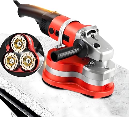 WIANQIAN Bodenpoliermaschine, Betonpolierer, Elektrische Diamantpoliermaschine, Abnehmbarer Schutzdeckel, Staubsaugeranschluss, 2800 U/Min, Für Zement, Marmor Machine WIANQIAN Bodenpoliermaschine, Betonpolierer, Elektrische Diamantpoliermaschine, Abnehmbarer Schutzdeckel, Staubsaugeranschluss, 2800 U/Min, Für Zement, Marmor Machine von WIANQIAN