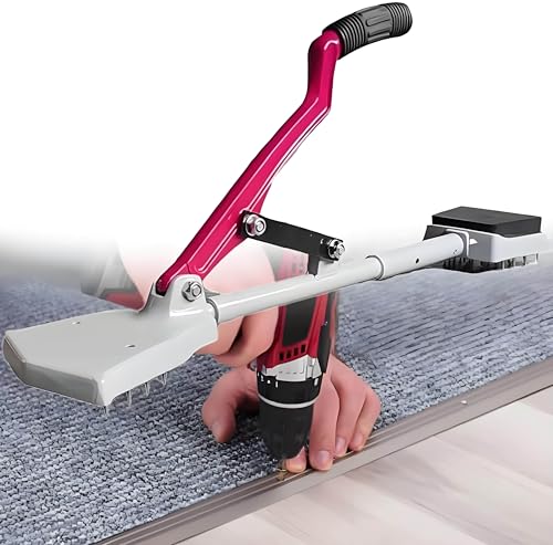 WIANQIAN Werkzeug Zum Verlegen Von Teppichen, Teppichspanner-Werkzeugset, Teppich-Montagewerkzeug, 20 Gehärtete Stahlnadeln, Dreifache Flor-Griff-Design, Für DIY Heim Bodenverlegungsprojekte von WIANQIAN