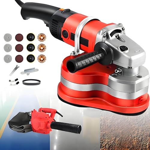 WIANQIAN Zement-Wand- Und Bodenschleifer, Elektrischer Betonschleifer, Beton-Oberflächenschleifer-Set, Teleskopstange 113-168CM, Enthält Verschiedene Schleifscheiben Machine+VacuumCleaner WIANQIAN Zement-Wand- Und Bodenschleifer, Elektrischer Betonschleifer, Beton-Oberflächenschleifer-Set, Teleskopstange 113-168CM, Enthält Verschiedene Schleifscheiben Machine+VacuumCleaner von WIANQIAN