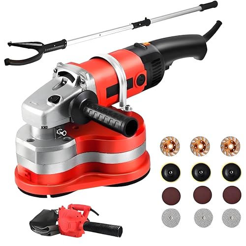 Wand- Und Bodenschleifer, Tragbarer Dreikopf-Wand- Und Bodenschleifer, Elektrischer Betonschleifer, 3800W, Hitzebeständig, Enthält Verschiedene Schleifscheiben Machine+TelescopicPole+VacuumCleaner Wand- Und Bodenschleifer, Tragbarer Dreikopf-Wand- Und Bodenschleifer, Elektrischer Betonschleifer, 3800W, Hitzebeständig, Enthält Verschiedene Schleifscheiben Machine+TelescopicPole+VacuumCleaner von WIANQIAN