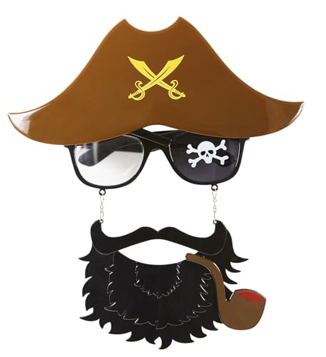 W WIDMANN MILANO Party Fashion 14409 Brille Piratenkapitän mit Bart, Herren W WIDMANN MILANO Party Fashion 14409 Brille Piratenkapitän mit Bart, Herren von WIDMANN