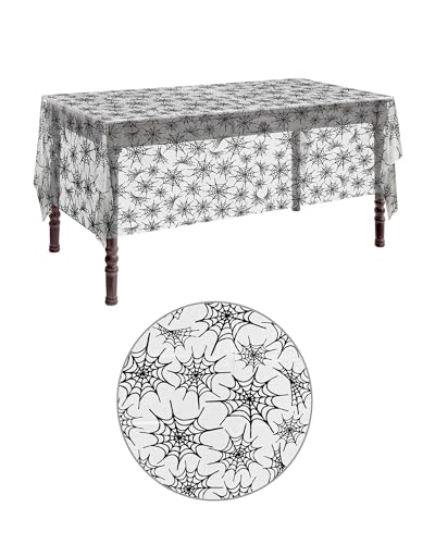 W WIDMANN MILANO Party Fashion 00105 - Spinnennetz Tischdecke, 137 x 275 cm, Partydekoration, Halloween, Karneval, Mottoparty von W WIDMANN MILANO Party Fashion
