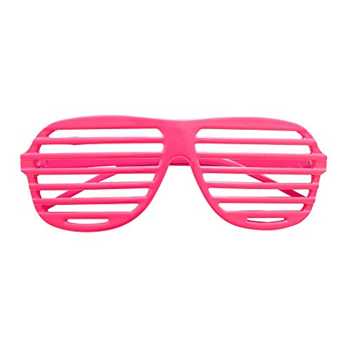 Widmann 01355 - Atzenbrille, Neon-pink, Bad Taste, Karneval, Mottoparty von WIDMANN