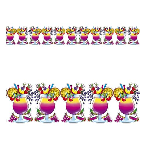 Widmann 2161K - Girlande Cocktail, 3 m, Hängedekoration, Partydekoration, Mottoparty, Karneval, Sommerfest Widmann 2161K - Girlande Cocktail, 3 m, Hängedekoration, Partydekoration, Mottoparty, Karneval, Sommerfest von W WIDMANN MILANO Party Fashion
