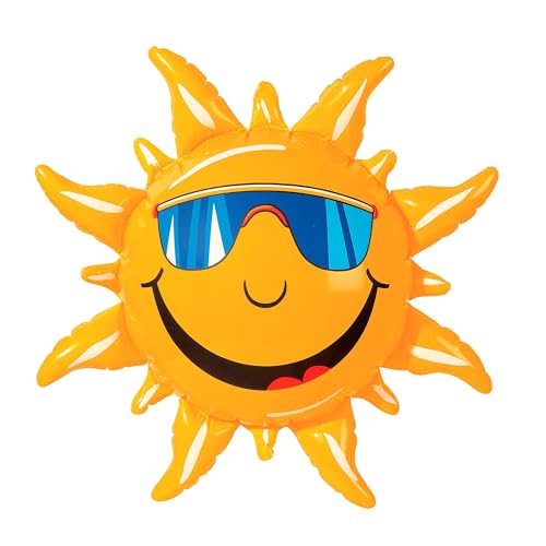 Widmann 2390S - Aufblasbare Sonne, 60 cm, Dekoration, Beach Party von WIDMANN MILANO PARTY FASHION