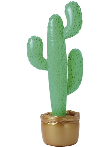 Inflatable Cactus, Green, 90cm Approx von WIDMANN