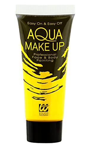 Widmann - Aqua Make-Up, in Tube, 30 ml, leuchtet unter UV-Licht, Schminke, Karneval, Mottoparty, Halloween von WIDMANN