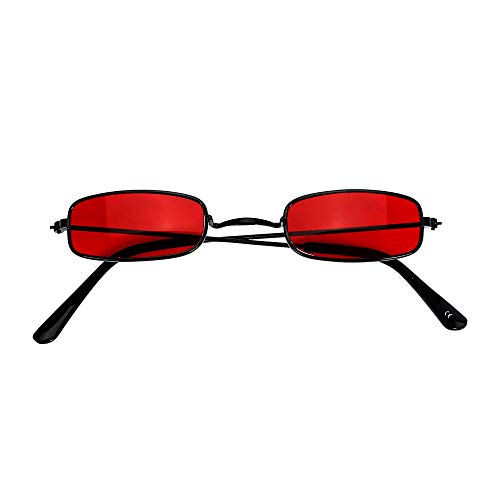 W WIDMANN MILANO Party Fashion 09586 - Brille Vampir, schwarz, rote Gläser, Halloween, Karneval, Mottoparty von Widmann
