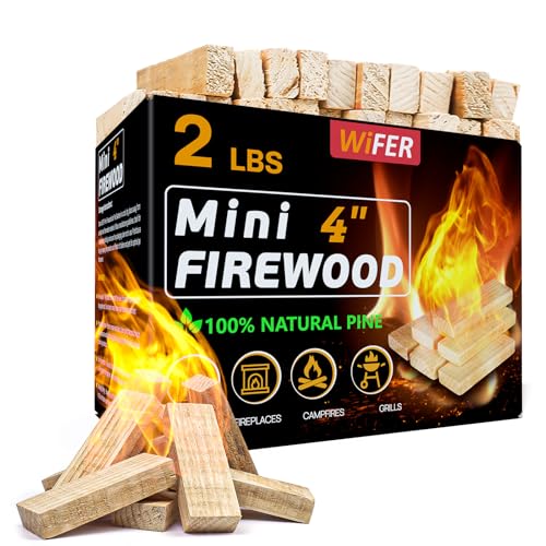 WiFER Mini-Feuerstab mit Feuerstarter und Zange, 10,2 cm, ofengetrocknetes Kiefernholz, tolles Brennholz für Holzöfen, Tisch-Feuerstelle, BBQ-Grill, Pizzaofen, Solo-Herd-Zubehör, Grillzubehör, 0,9 kg WiFER Mini-Feuerstab mit Feuerstarter und Zange, 10,2 cm, ofengetrocknetes Kiefernholz, tolles Brennholz für Holzöfen, Tisch-Feuerstelle, BBQ-Grill, Pizzaofen, Solo-Herd-Zubehör, Grillzubehör, 0,9 kg von WIFER