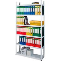 WIHEDÜ Schwerlastregal Ordner-Steckregal 597026 lichtgrau 100,0 x 30,0 x 210,0 cm von WIHEDÜ