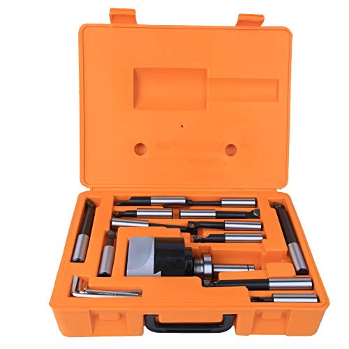 40Cr Bohrkopf Set 12 - teilig C20 - F1-18 CNC Fräswerkzeug 75mm für horizontale Bohrmaschine - Hohe Härte, Langlebigkeit, Für Präzises Fräsen und Bohren von WIHFHGZ