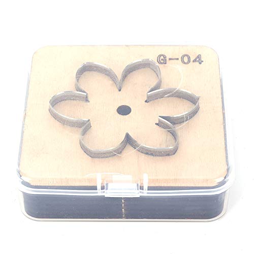 Leder Schneidwerkzeug, Prägung Gerät, Leder Stanzform G - 02, Metall Modell - Robuste Handwerkzeuge, Einfache Anwendung, Für Lederarbeiten und DIY Projekte (G-04) von WIHFHGZ