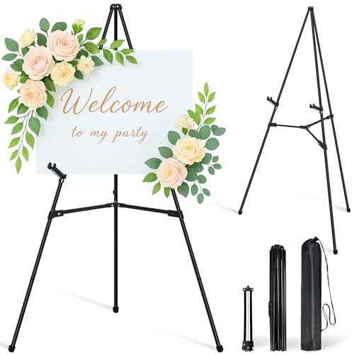 VAIIGO Staffelei Ständer für Display – 168 cm verstellbare Metall-Staffelei, sofortiges Stativ auf Leinwand zum Malen, Hochzeitsschilder, Kunstposter – tragbare faltbare Bodenstaffeleien mit Tasche VAIIGO Staffelei Ständer für Display – 168 cm verstellbare Metall-Staffelei, sofortiges Stativ auf Leinwand zum Malen, Hochzeitsschilder, Kunstposter – tragbare faltbare Bodenstaffeleien mit Tasche von WIIGO