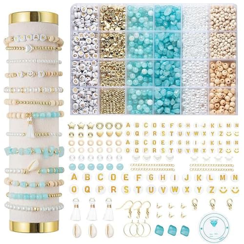 Perlen für Armbänder Selber Machen,Natürliche Edelstein Perlen Set,bracelet making kit,für Erwachsene DIY armbänder selber machen Schmuck Halskette Ohrringe,Ketten Bracelet Making Kit Perlen für Armbänder Selber Machen,Natürliche Edelstein Perlen Set,bracelet making kit,für Erwachsene DIY armbänder selber machen Schmuck Halskette Ohrringe,Ketten Bracelet Making Kit von WIKOGDFE