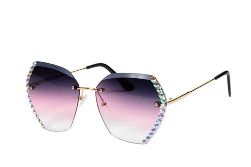 WILBERS & WILBERS 20154 - Brille für ein Festival, Rahmenlos mit Diamanten, Farbverlauf, für Damen WILBERS & WILBERS 20154 - Brille für ein Festival, Rahmenlos mit Diamanten, Farbverlauf, für Damen von WILBERS & WILBERS
