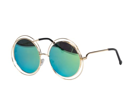 WILBERS & WILBERS 20165 - Runde Sonnenbrille für Herren & Damen, retro Hippie Brille für Festival, Karneval, 70er Jahre Motto, Sommer Outfit WILBERS & WILBERS 20165 - Runde Sonnenbrille für Herren & Damen, retro Hippie Brille für Festival, Karneval, 70er Jahre Motto, Sommer Outfit von WILBERS & WILBERS