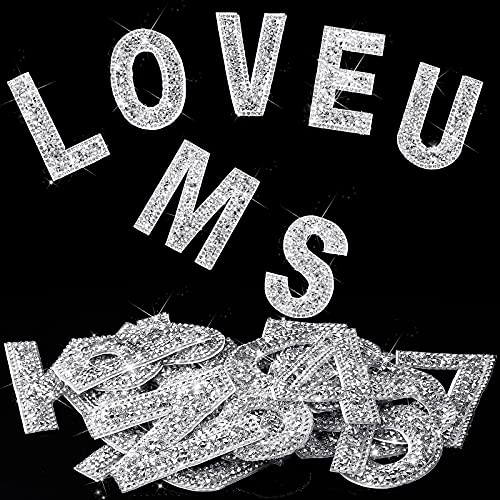 37 Stücke Bling Strass Buchstaben Aufkleber Alphabet Nummer Symbol Kristall Selbstklebende Aufkleber Strass Buchstaben Aufkleber für Kunsthandwerk Kleidung DIY Dekore 37 Stücke Bling Strass Buchstaben Aufkleber Alphabet Nummer Symbol Kristall Selbstklebende Aufkleber Strass Buchstaben Aufkleber für Kunsthandwerk Kleidung DIY Dekore von WILLBOND