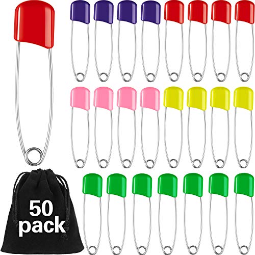 50 Stück Windel Stifte Baby Sicherheitsnadeln 2,2 Zoll Kunststoff Stoff Stoff Windel Stifte mit Verriegeln Verschluss Edelstahl Windelstifte mit Samt Beutel?Bunt? 50 Stück Windel Stifte Baby Sicherheitsnadeln 2,2 Zoll Kunststoff Stoff Stoff Windel Stifte mit Verriegeln Verschluss Edelstahl Windelstifte mit Samt Beutel?Bunt? von WILLBOND