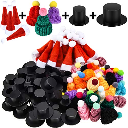 WILLBOND 120 Stück Mini Weihnachten Strickmütze Mini Rote Weihnachtsmütze Schwarz Plastik Weihnachtsmütze Weihnachten Puppe Basteln Hut für Christbaum Ornaments DIY Handwerk Kunst Dekoration WILLBOND 120 Stück Mini Weihnachten Strickmütze Mini Rote Weihnachtsmütze Schwarz Plastik Weihnachtsmütze Weihnachten Puppe Basteln Hut für Christbaum Ornaments DIY Handwerk Kunst Dekoration von WILLBOND