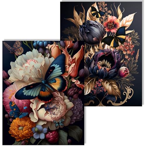 WINAROI 2 Pack Diamond Painting Set,Diamant Painting Bilder Erwachsene,Diamond Painting Blumen,Diamant Painting Bilder Kinder,5D Diamant Painting Bilder Mit Diamond Painting Zubehör, für Haus, Büro WINAROI 2 Pack Diamond Painting Set,Diamant Painting Bilder Erwachsene,Diamond Painting Blumen,Diamant Painting Bilder Kinder,5D Diamant Painting Bilder Mit Diamond Painting Zubehör, für Haus, Büro von WINAROI
