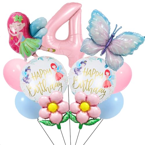 WINFLUENCE 4 Jahre Schmetterling Geburtstag Deko, Bunt Schmetterling Luftballon für Mädchen 4 Jahre Schmetterling Deko Gebuartstag Party WINFLUENCE 4 Jahre Schmetterling Geburtstag Deko, Bunt Schmetterling Luftballon für Mädchen 4 Jahre Schmetterling Deko Gebuartstag Party von WINFLUENCE