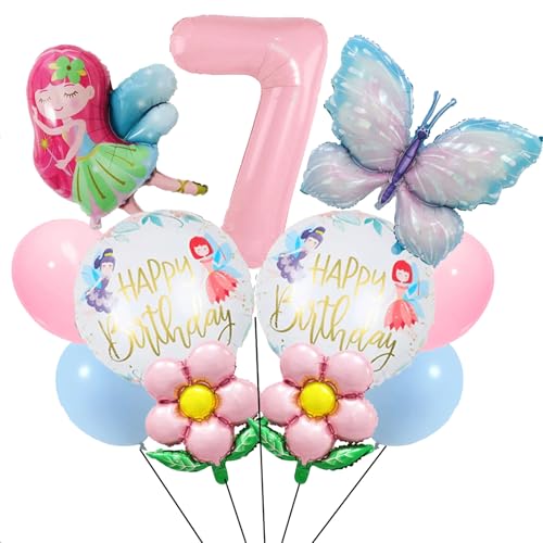 WINFLUENCE 7 Jahre Schmetterling Geburtstag Deko, Bunt Schmetterling Luftballon für Mädchen 7 Jahre Schmetterling Deko Gebuartstag Party WINFLUENCE 7 Jahre Schmetterling Geburtstag Deko, Bunt Schmetterling Luftballon für Mädchen 7 Jahre Schmetterling Deko Gebuartstag Party von WINFLUENCE