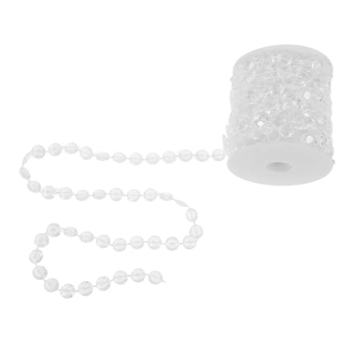 10 Kristall-Glasperlen, schillernde Kristall-Girlande, Diamant-Acrylperlen für DIY Hochzeit Party Dekoration (transparent) von WINOMO