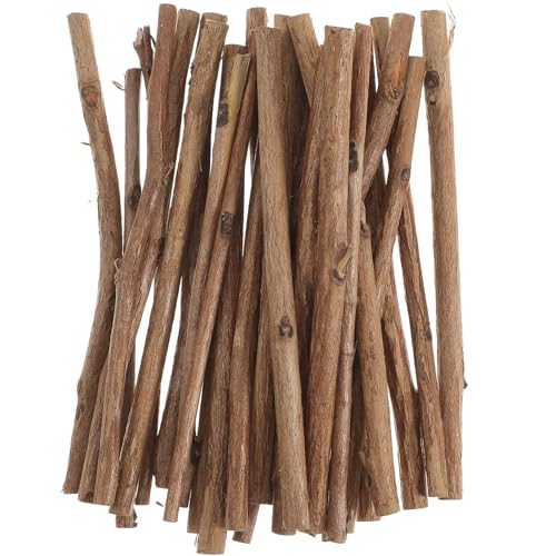 WINOMO 100pcs Holzblock Sticks für DIY Handwerk 10CM langen 0,3-0,5 CM im Durchmesser (Holzfarbe) von WINOMO