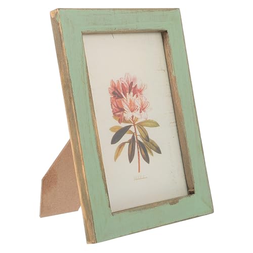 WINOMO Retro Vintage 6" Holz Foto Bilderrahmen für Home Shop Dekoration (Aqua) von WINOMO