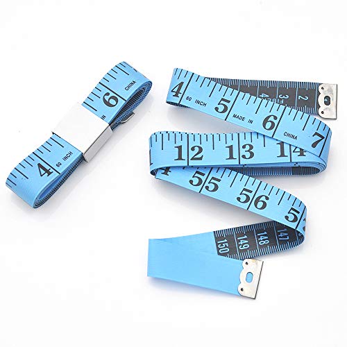 WINTAPE Schneidermaßband/Maßband Körper/Masband körpermaße/Körpermaßband, 150cm Maßband (Blau) von WINTAPE