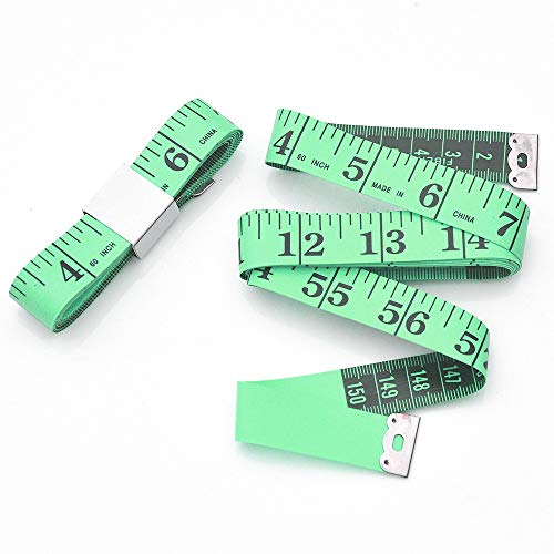 WINTAPE Schneidermaßband/Maßband Körper/Masband körpermaße/Körpermaßband, 150cm Maßband (Grün) von WINTAPE