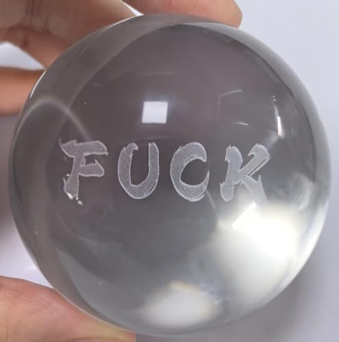 VERY LAST F*CK Dekoration: Urkomische Gag-Geschenkbox für beste Freunde, Kollegen, Chefs & Familie | Lustige Schreibtischdekoration, Geburtstagsstreiche (FUCK Kristallkugel) von WINUSD