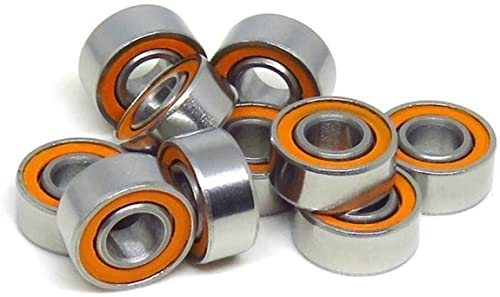 WIQOLESVL 10 stücke S686 2RS Angelrollen Lager 6x13x5mm ABEC-7 Edelstahl Hybrid Keramik Kugellager 686 S686C SMR686 RS 2OS(S684C-2OS 4x9x4mm) von WIQOLESVL