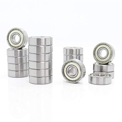 WIQOLESVL 20PCS 608ZZ Miniaturlager ABEC-1 8X22X7mm 608 ZZ Longboard Skateboard Rillenkugellager 608-2Z 608Z WIQOLESVL 20PCS 608ZZ Miniaturlager ABEC-1 8X22X7mm 608 ZZ Longboard Skateboard Rillenkugellager 608-2Z 608Z von WIQOLESVL