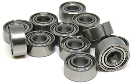 WIQOLESVL S623ZZ Edelstahl-Kugellager 3 x 10 x 4 mm SMR103Z SMR103 S623Z S623 Z ZZ Angelrollen-Seitendeckellager(Smr126z 6x12x4mm) von WIQOLESVL