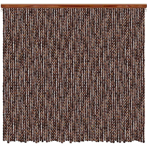 Fliegenvorhang Terrassentür 100 X 200, Perlenvorhang Holz Dicht Insektenschutz Balkontür, Perlenvorhang Türvorhang Holzperlen Vorhänge, Fadenvorhang Boho Bambus Sichtschutz, Dekorative Raumteiler ( Co Fliegenvorhang Terrassentür 100 X 200, Perlenvorhang Holz Dicht Insektenschutz Balkontür, Perlenvorhang Türvorhang Holzperlen Vorhänge, Fadenvorhang Boho Bambus Sichtschutz, Dekorative Raumteiler ( Co von WIRMEC