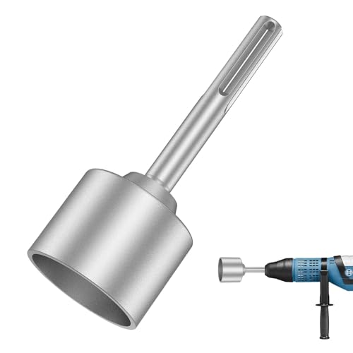 WIRSHO SDS MAX Erdnageleintreiber Innen φ 65MM Erdnageleintreiber, φ70x200mm, SDS Max Shank Treiber Meißel Bit für Einsetzen Holzpfosten Rohre Stahlrohr von WIRSHO