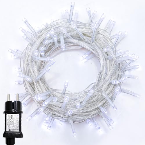 WISD LED Lichterkette 23m, 200er Weiß - Weihnachtsbeleuchtung mit Timer und EU Stecker - Innen und Außen Deko für Weihnachtsbaum, Balkon, Zimmer, Garten WISD LED Lichterkette 23m, 200er Weiß - Weihnachtsbeleuchtung mit Timer und EU Stecker - Innen und Außen Deko für Weihnachtsbaum, Balkon, Zimmer, Garten von WISD