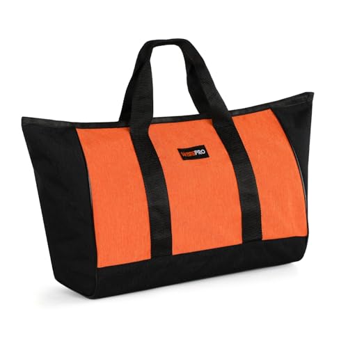 WISEPRO Werkzeugtasche mit breiter Öffnung, 38,1 cm, Aufbewahrungstasche für Elektriker, große Kapazität, Handtasche für Schraubenschlüssel, Zangen, Schraubendreher WISEPRO Werkzeugtasche mit breiter Öffnung, 38,1 cm, Aufbewahrungstasche für Elektriker, große Kapazität, Handtasche für Schraubenschlüssel, Zangen, Schraubendreher von WISEPRO