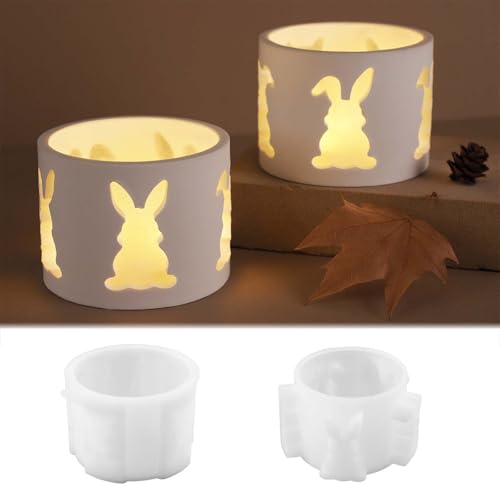 2 Stück Silikonform Osternhase Teelichthalter WISIRENT, Silikonformen Giessformen Hase Silikonform Kerzenhalter Osterhase, Oster Teelichthalter Formen Silikonform Hase, Osterhasen Gießform für Gips 2 Stück Silikonform Osternhase Teelichthalter WISIRENT, Silikonformen Giessformen Hase Silikonform Kerzenhalter Osterhase, Oster Teelichthalter Formen Silikonform Hase, Osterhasen Gießform für Gips von WISIRENT